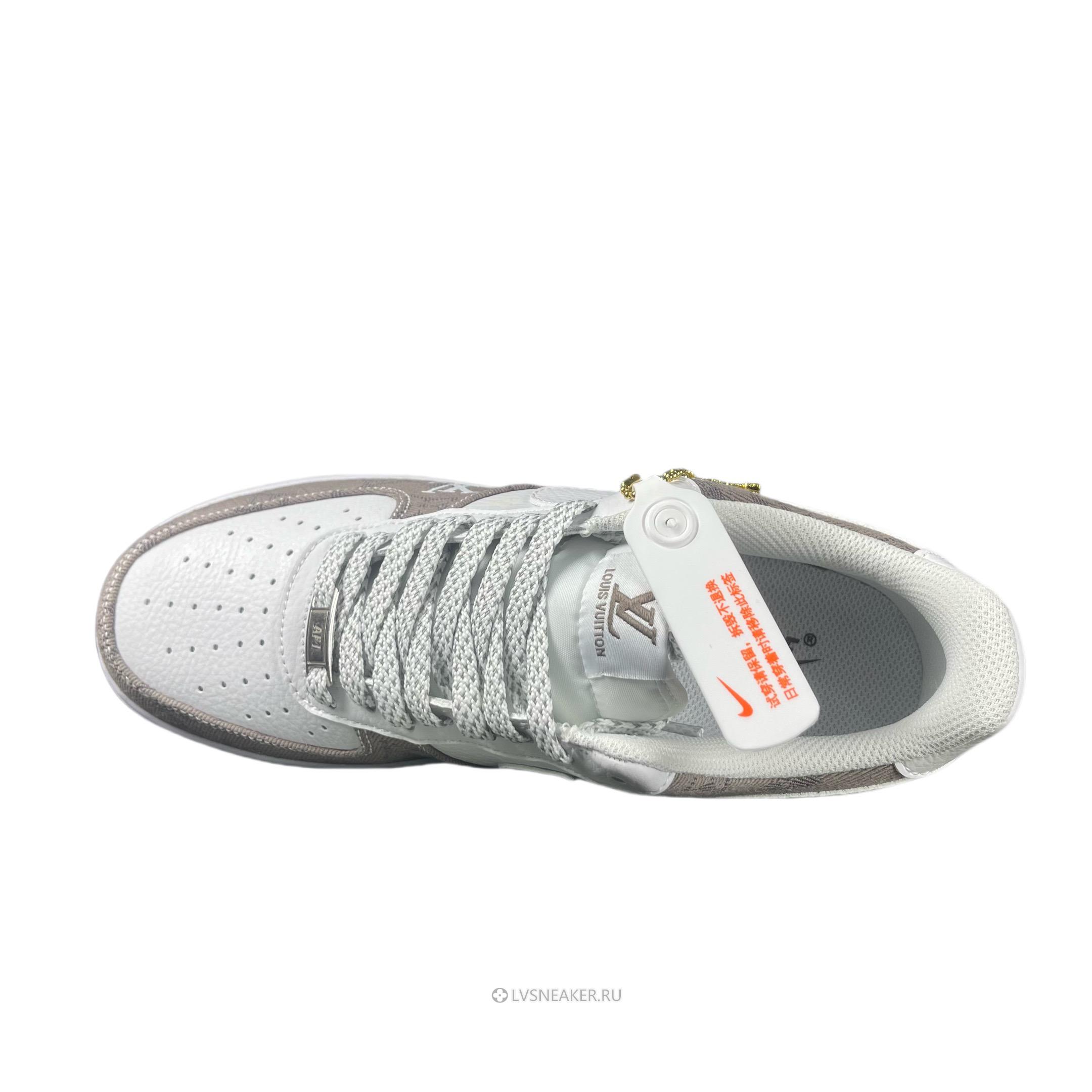 Louis Vuitton LV x Nike Air Force 1 Low "White Grey Denim" 1A9V-WT21 Sneakers