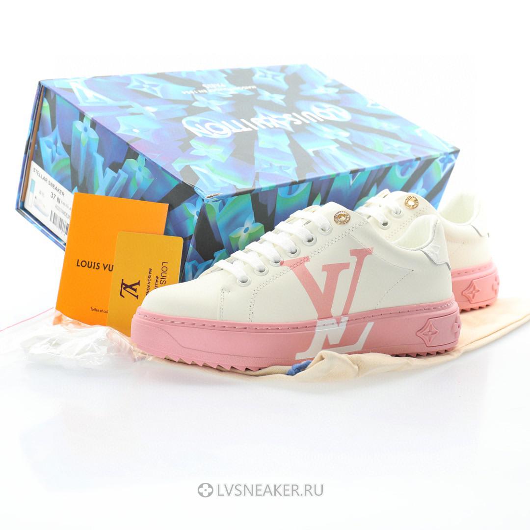 Louis Vuitton LV Time Out "White Pink" 1A8MZL Sneakers