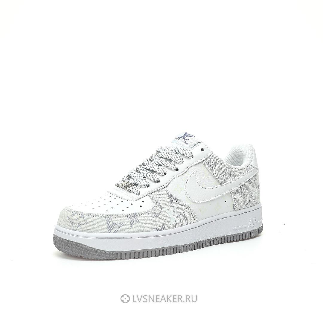 Louis Vuitton LV x Nike Air Force 1 Low "White Grey Denim" 1A9V-WT24 Sneakers