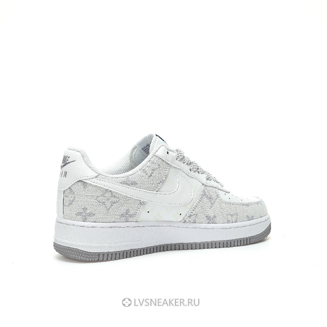 Louis Vuitton LV x Nike Air Force 1 Low "White Grey Denim" 1A9V-WT24 Sneakers