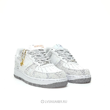Louis Vuitton LV x Nike Air Force 1 Low "White Grey Denim" 1A9V-WT24 Sneakers