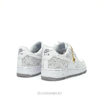 Louis Vuitton LV x Nike Air Force 1 Low "White Grey Denim" 1A9V-WT24 Sneakers