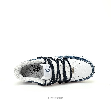 Louis Vuitton LV x Nike Air Force 1 Low "White Blue Denim Assisted Shoelaces" 1A9V-WT27 Sneakers
