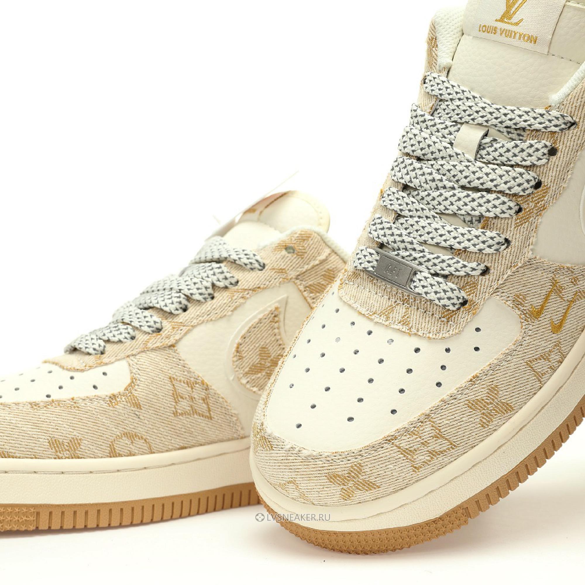 Louis Vuitton LV x Nike Air Force 1 Low "Cream Denim" 1A9V-CM29 Sneakers