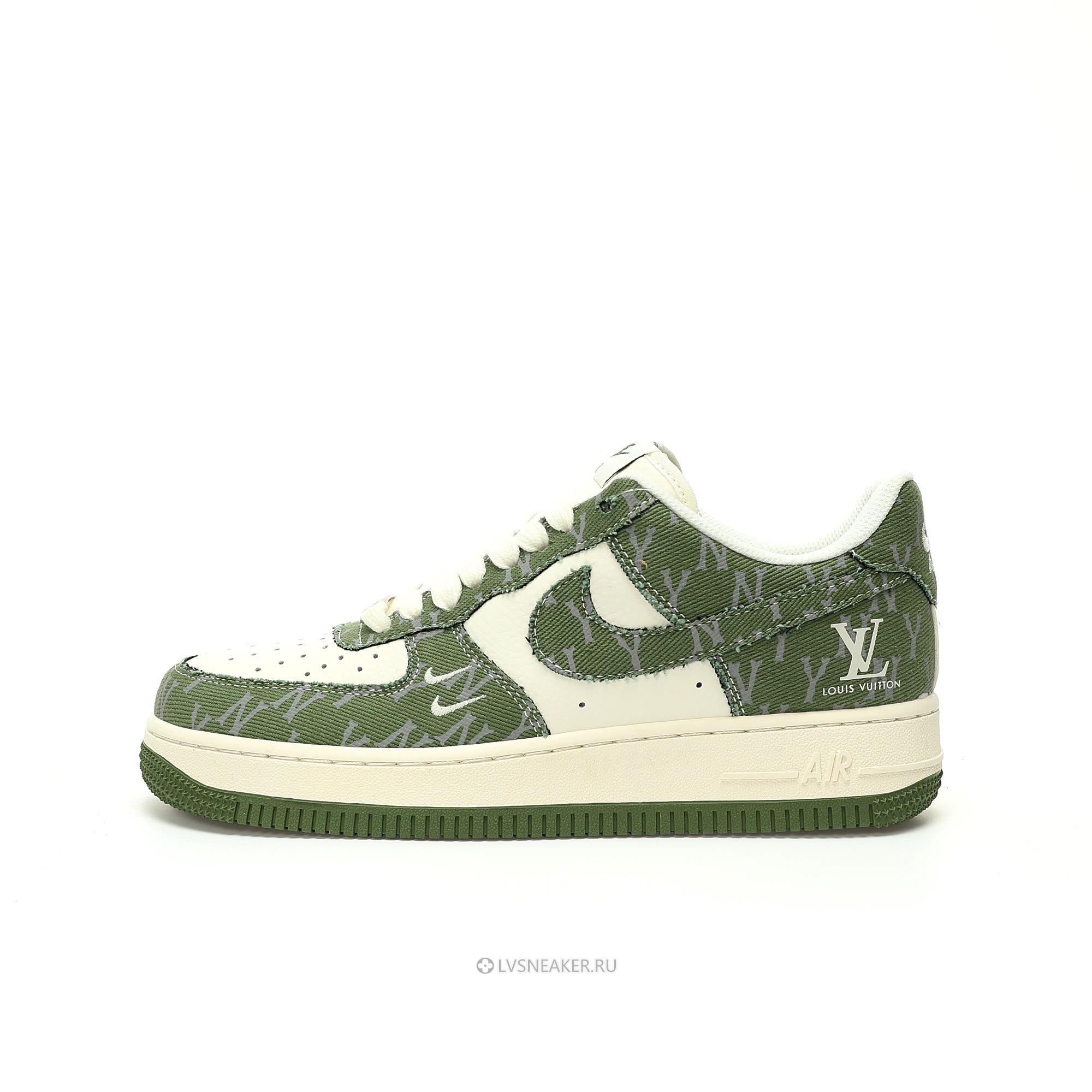 Louis Vuitton LV x Nike Air Force 1 Low "White Green Denim" 1A9V-GN30 Sneakers