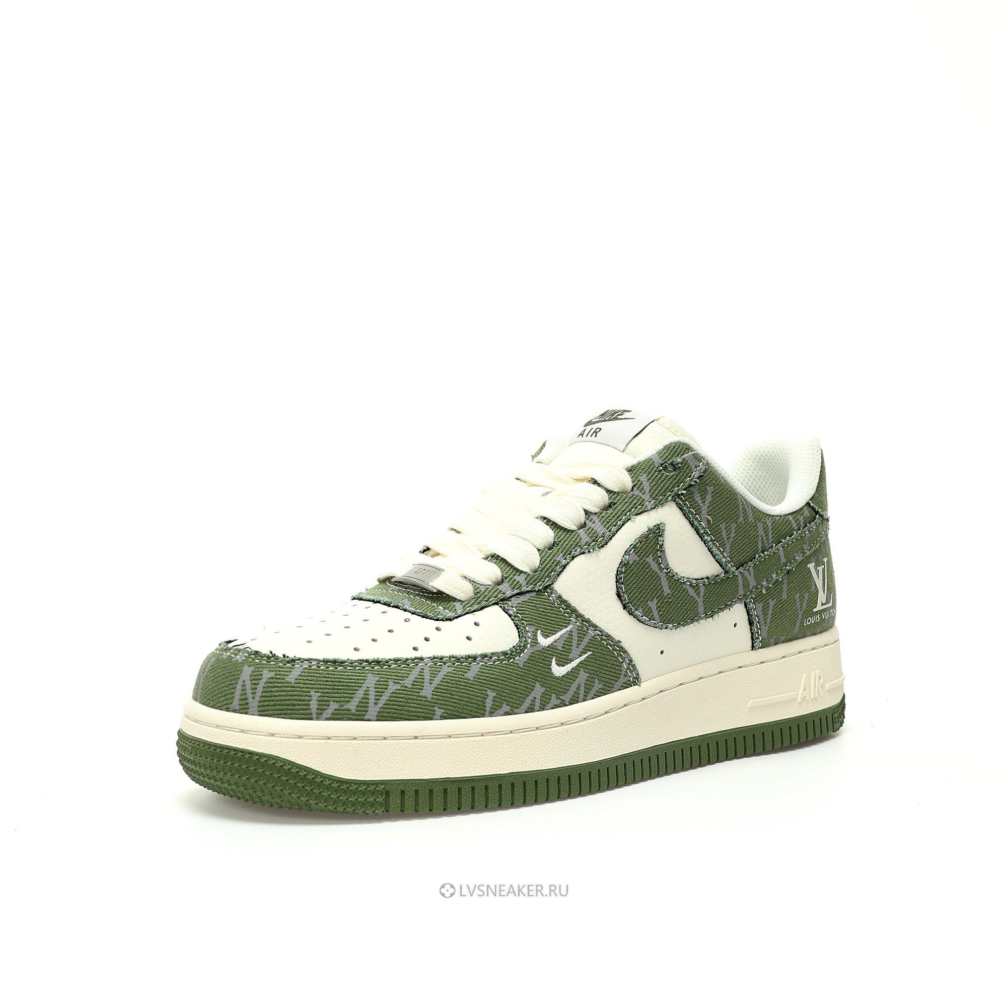 Louis Vuitton LV x Nike Air Force 1 Low "White Green Denim" 1A9V-GN30 Sneakers