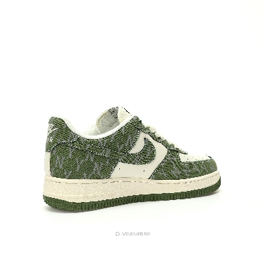 Louis Vuitton LV x Nike Air Force 1 Low "White Green Denim" 1A9V-GN30 Sneakers