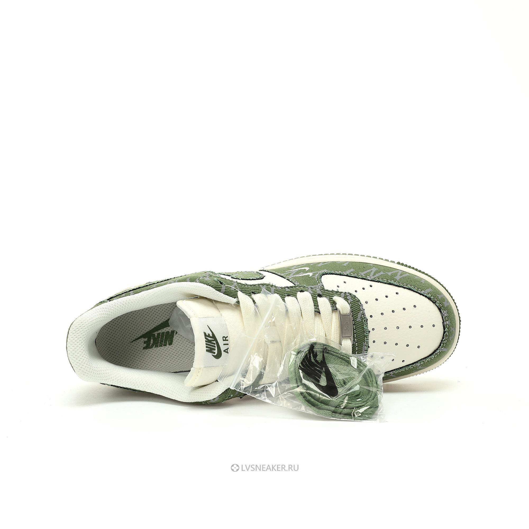 Louis Vuitton LV x Nike Air Force 1 Low "White Green Denim" 1A9V-GN30 Sneakers