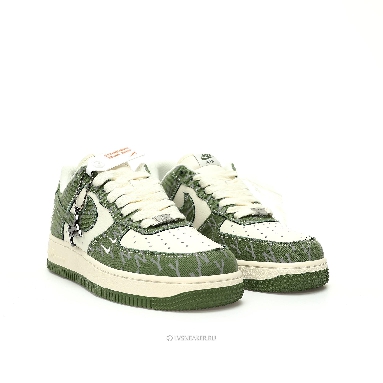 Louis Vuitton LV x Nike Air Force 1 Low "White Green Denim" 1A9V-GN30 Sneakers