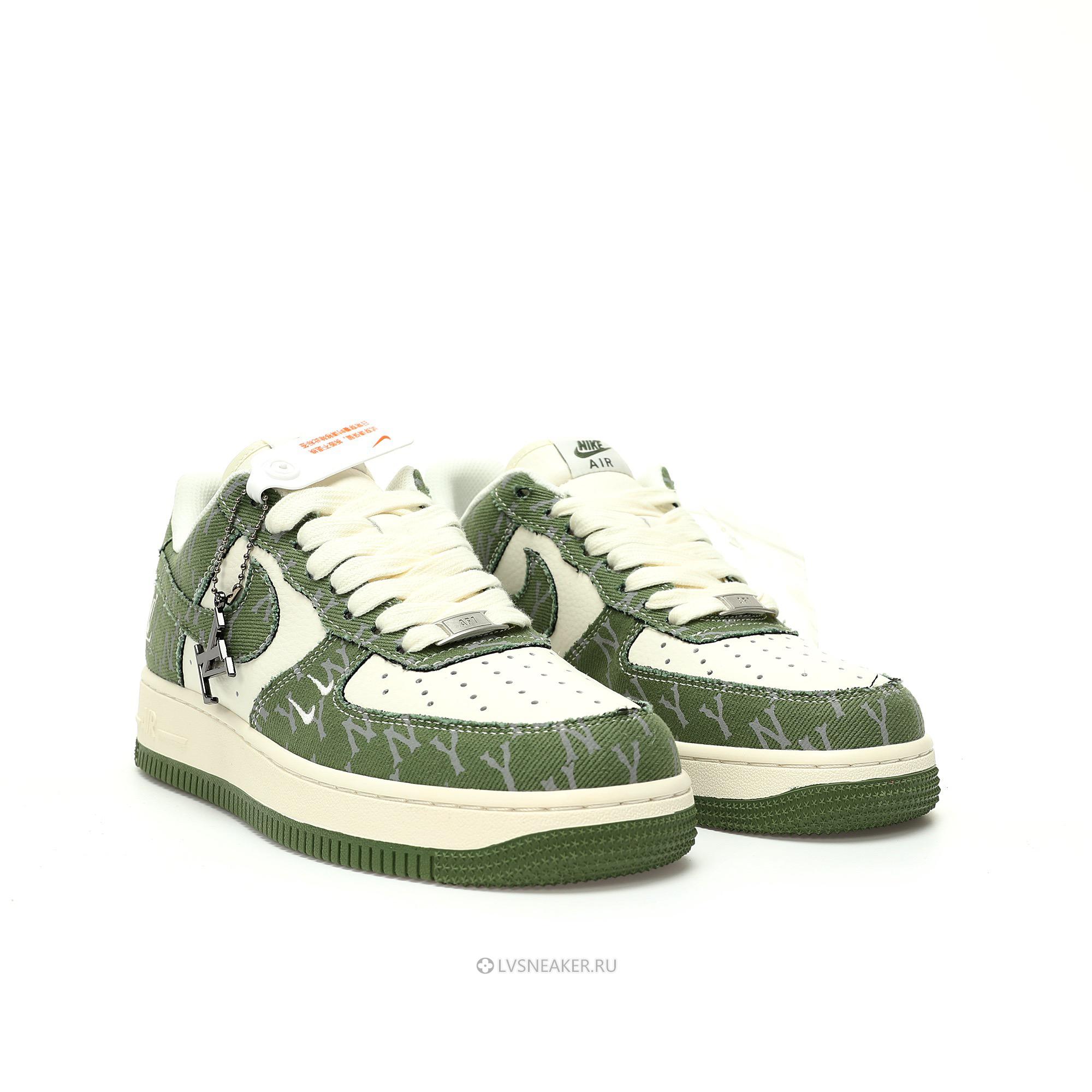 Louis Vuitton LV x Nike Air Force 1 Low "White Green Denim" 1A9V-GN30 Sneakers