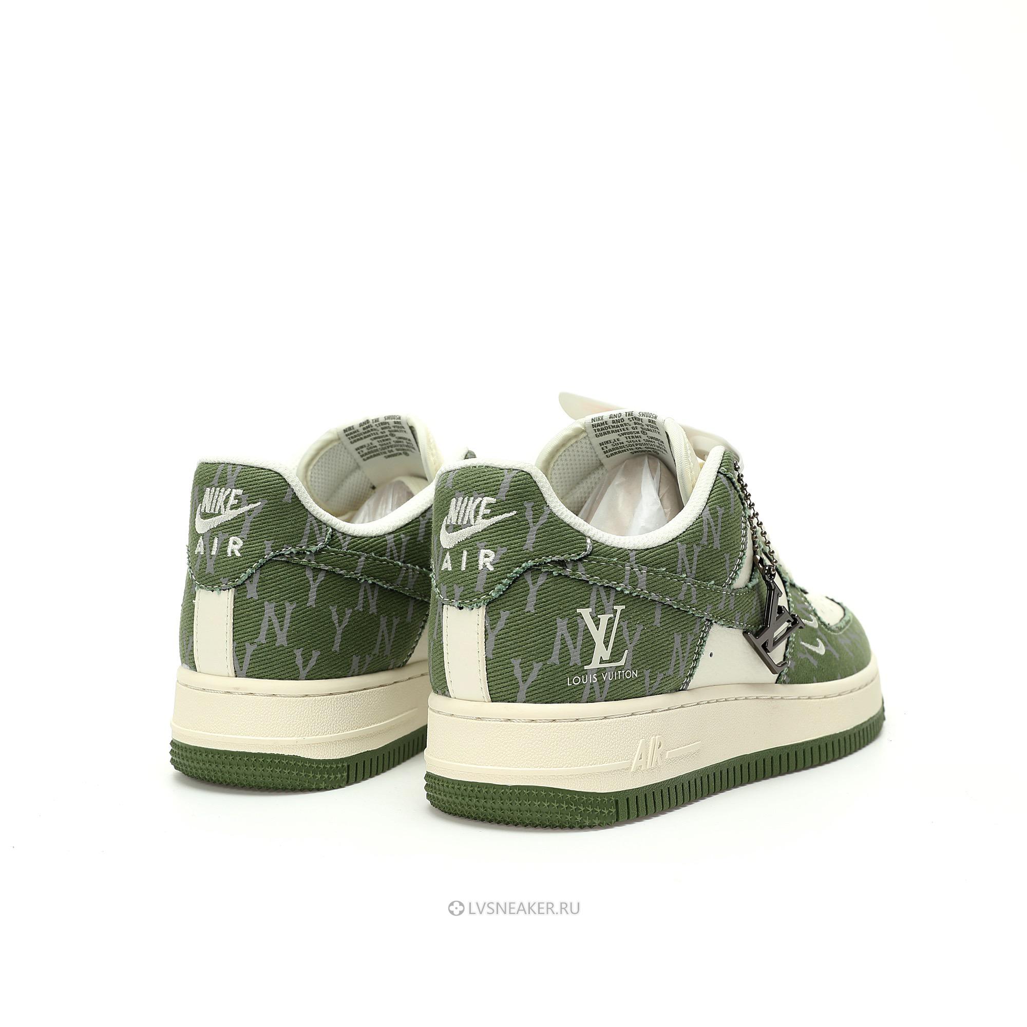 Louis Vuitton LV x Nike Air Force 1 Low "White Green Denim" 1A9V-GN30 Sneakers