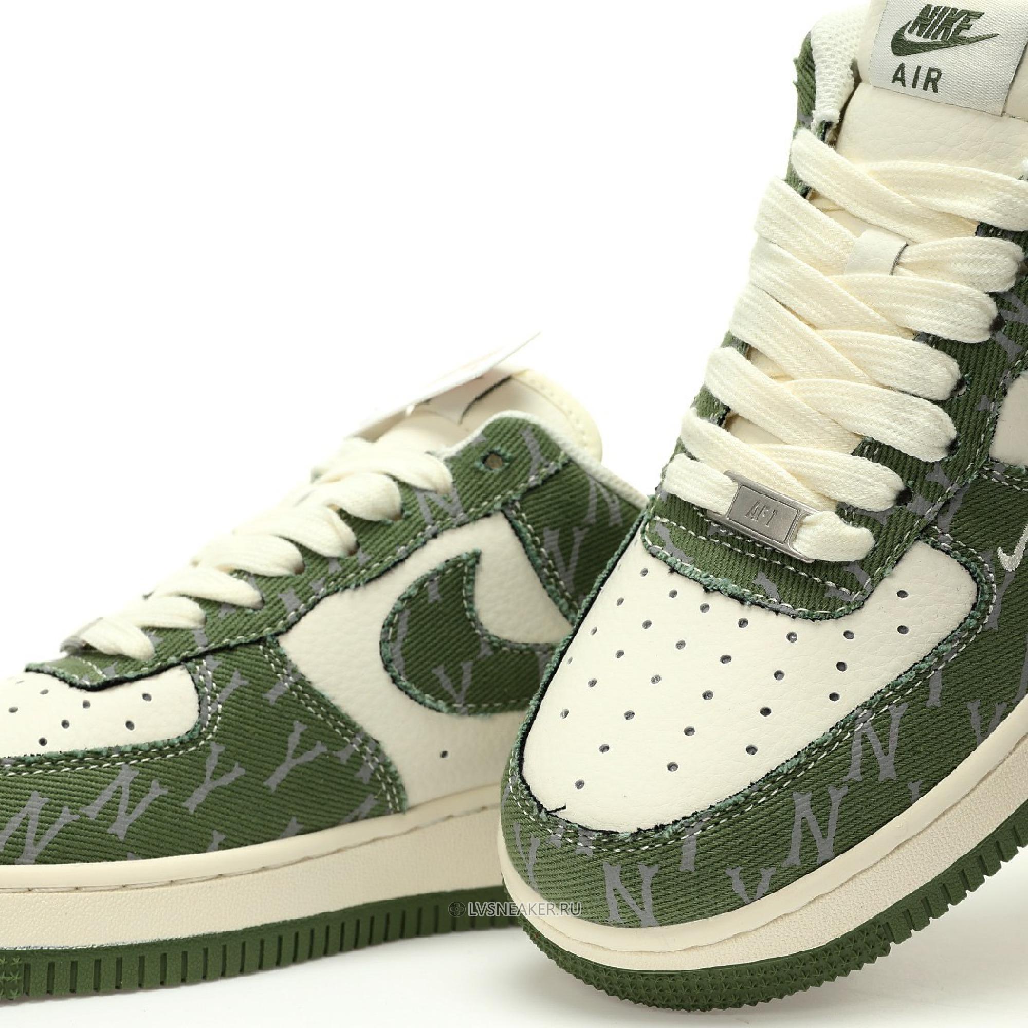 Louis Vuitton LV x Nike Air Force 1 Low "White Green Denim" 1A9V-GN30 Sneakers
