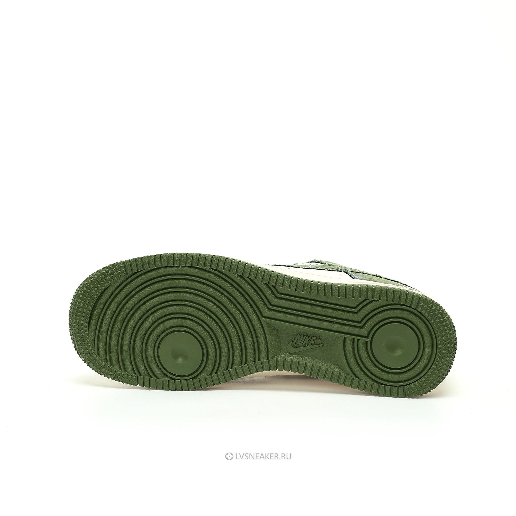 Louis Vuitton LV x Nike Air Force 1 Low "White Green Denim" 1A9V-GN30 Sneakers