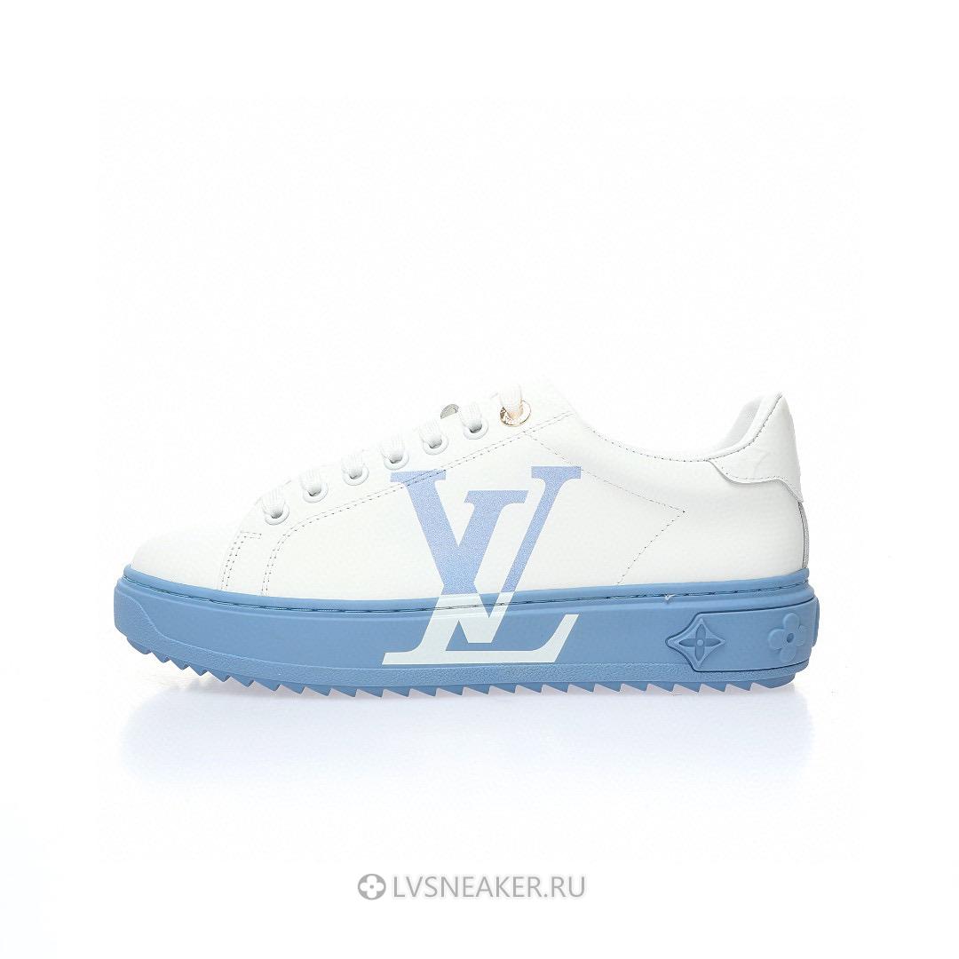 Louis Vuitton LV Time Out "White Blue" 1A8MZ7 Sneakers