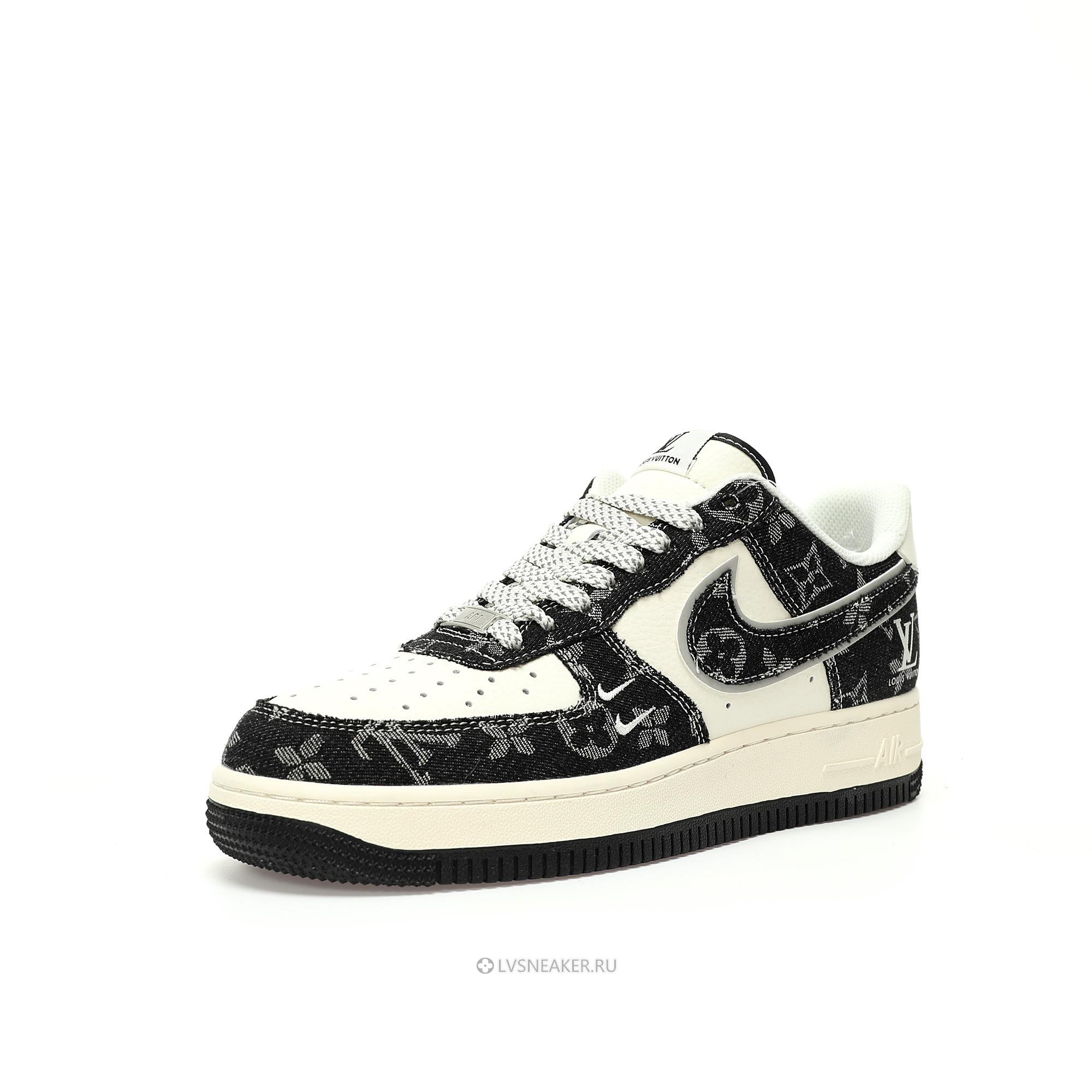 Louis Vuitton LV x Nike Air Force 1 Low "Denim Black White" 1A9V-BK32 Sneakers