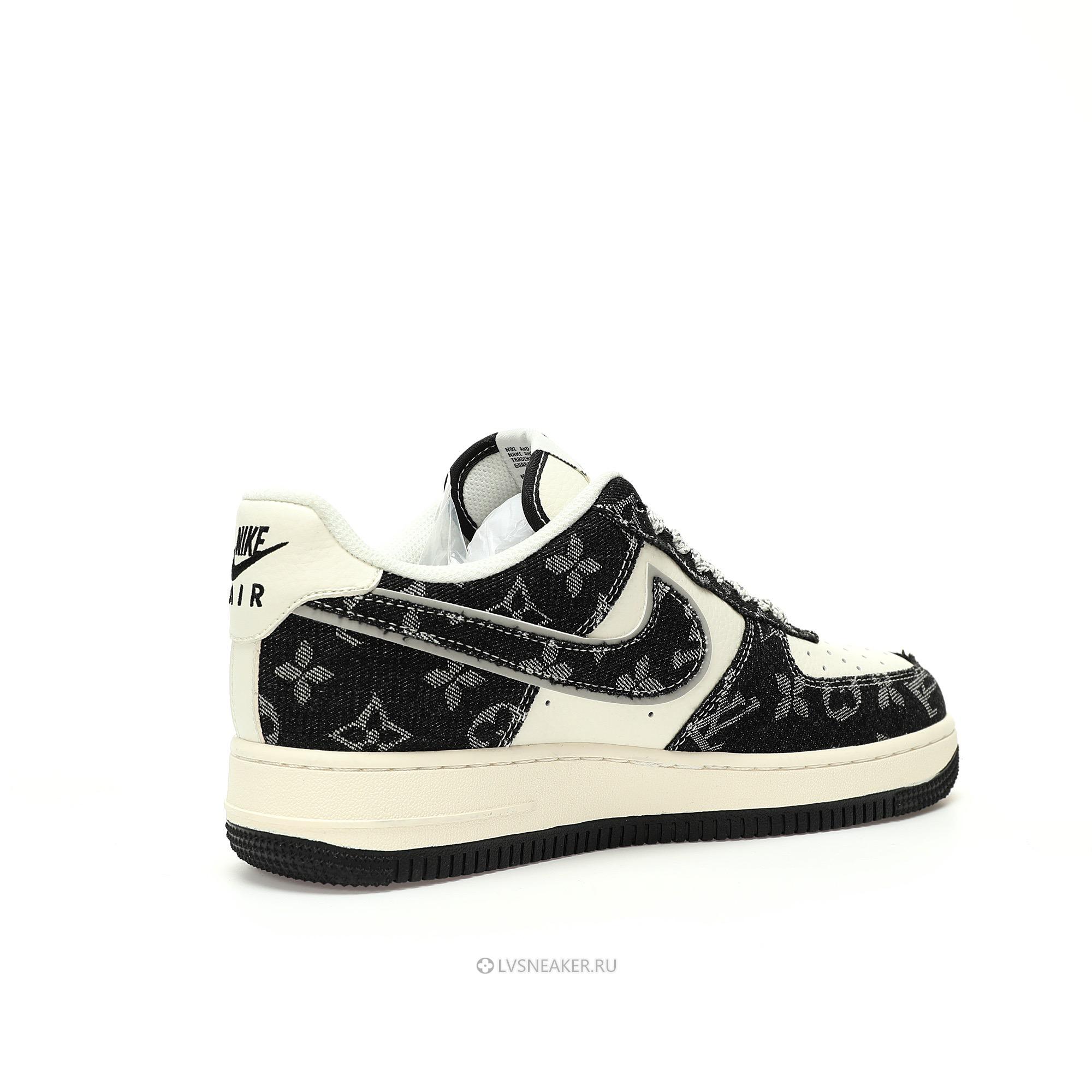 Louis Vuitton LV x Nike Air Force 1 Low "Denim Black White" 1A9V-BK32 Sneakers
