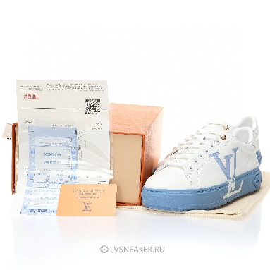Louis Vuitton LV Time Out "White Blue" 1A8MZ7 Sneakers