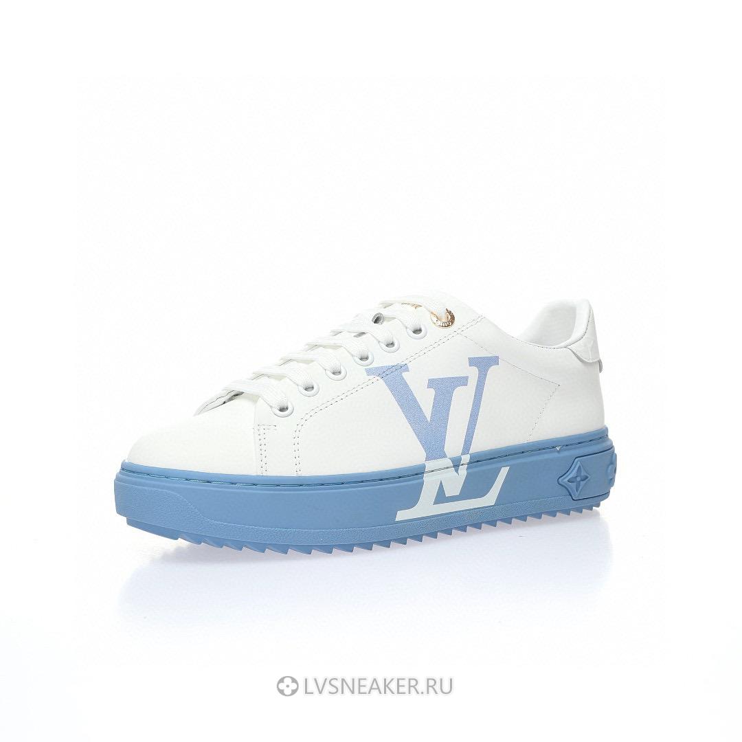 Louis Vuitton LV Time Out "White Blue" 1A8MZ7 Sneakers