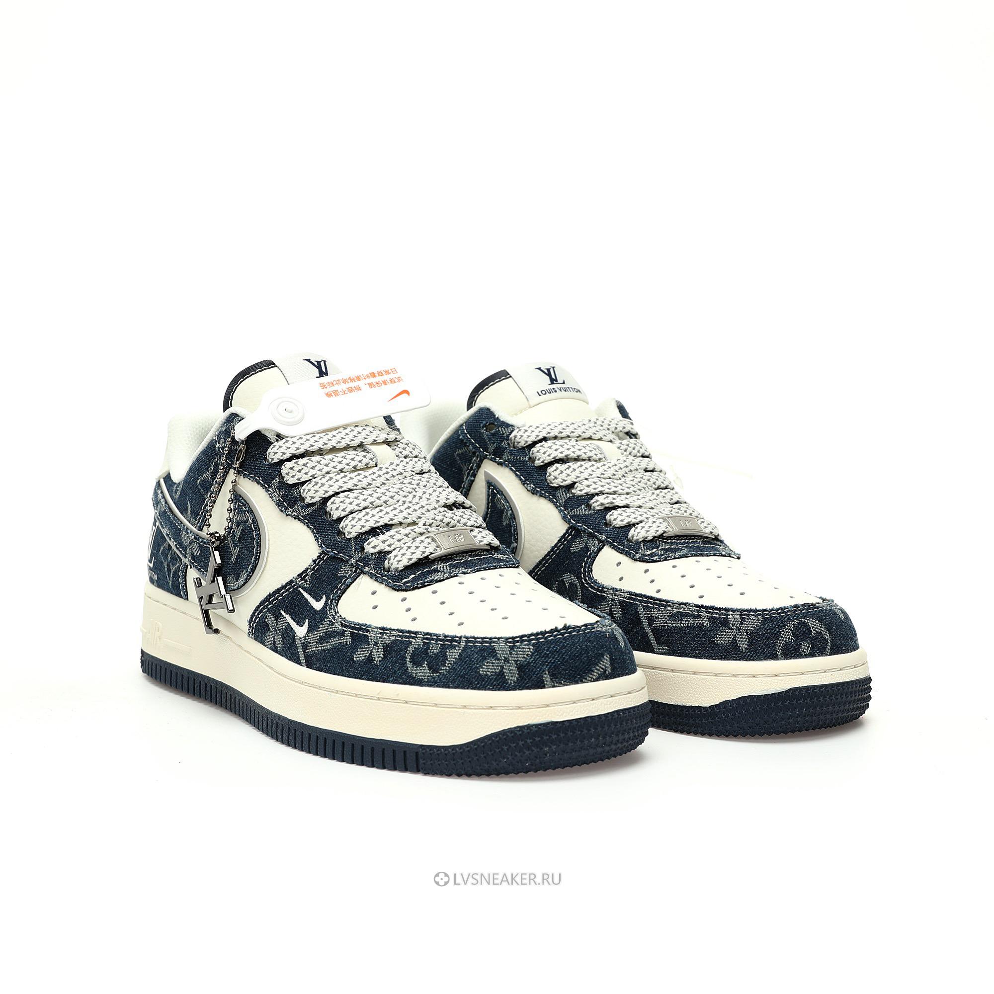 Louis Vuitton LV x Nike Air Force 1 Low "Denim Blue White" 1A9V-BU33 Sneakers