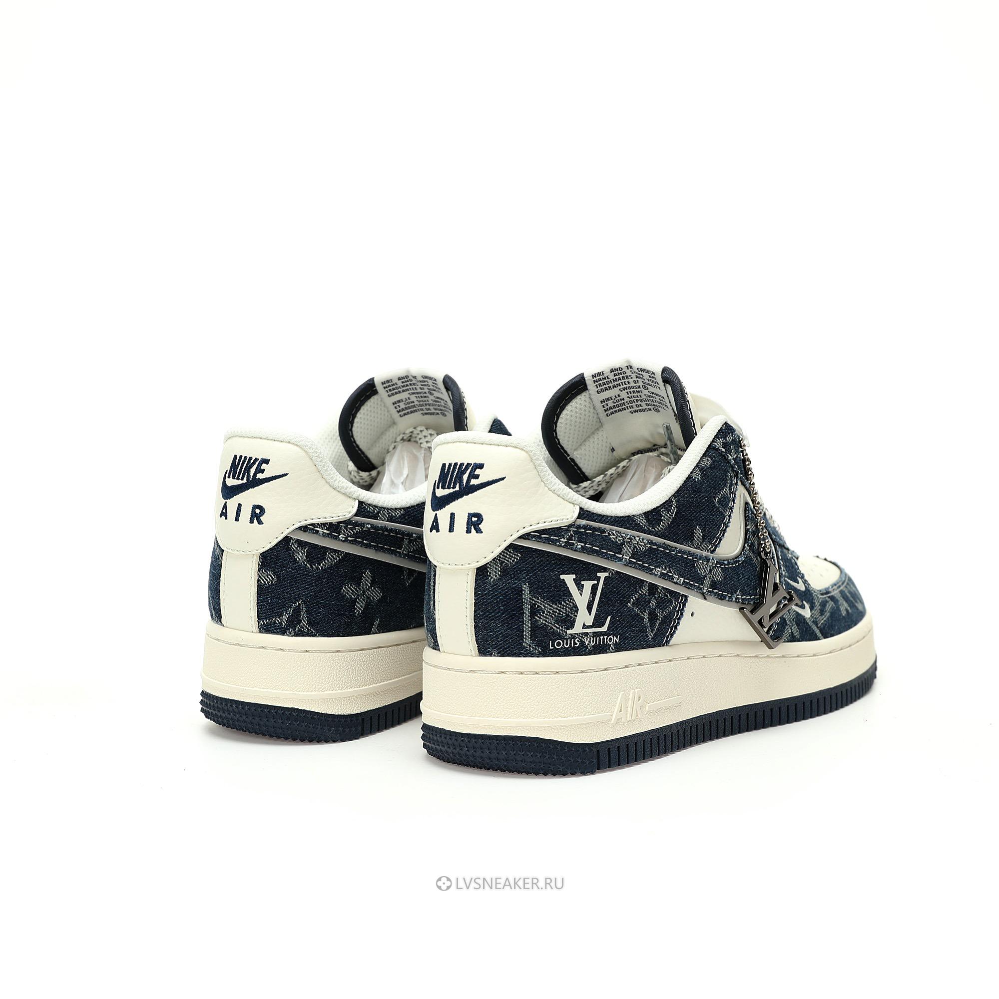 Louis Vuitton LV x Nike Air Force 1 Low "Denim Blue White" 1A9V-BU33 Sneakers