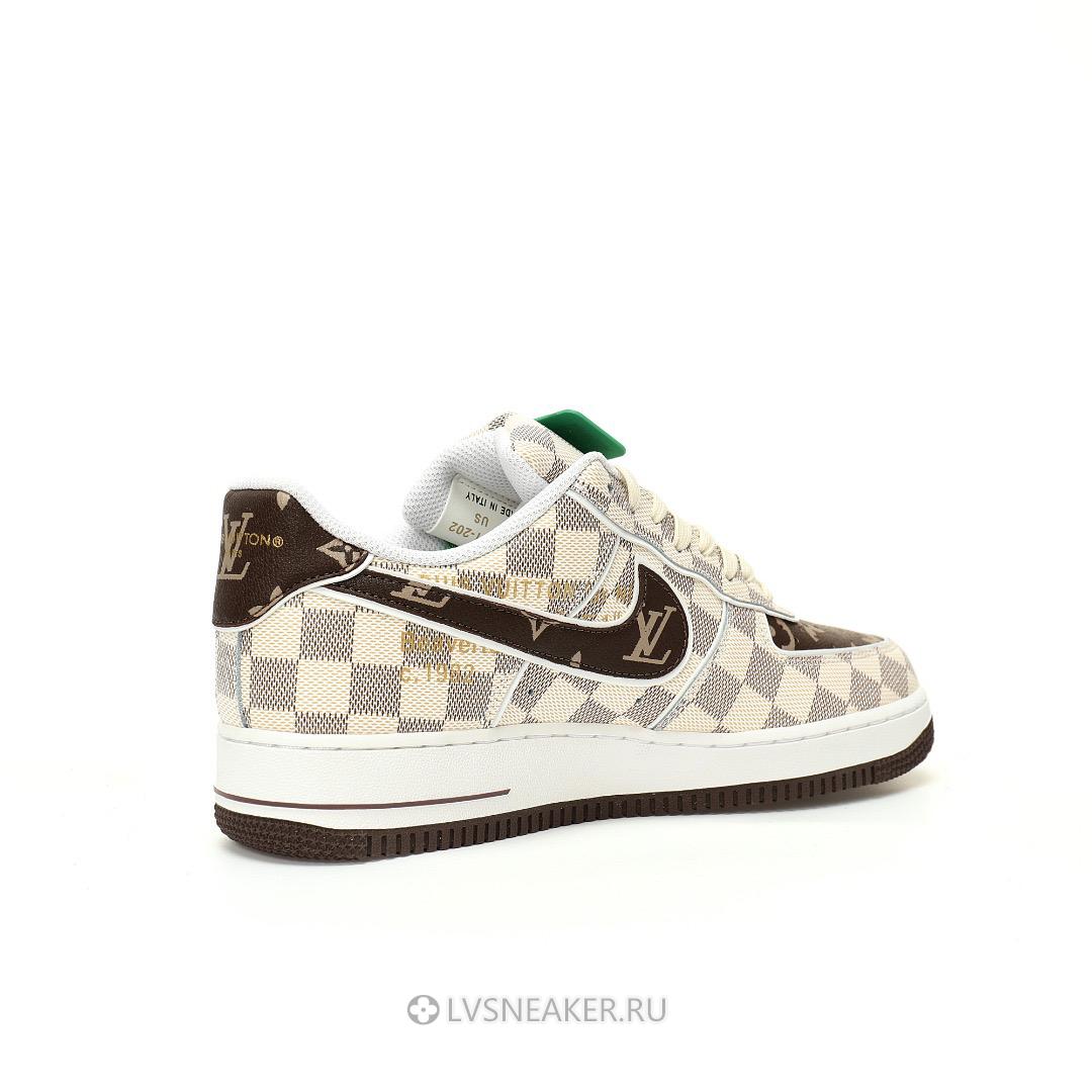 Louis Vuitton LV x Nike Air Force 1 Low "Monogram Brown White Plaid" 1A9V-BN35 Sneakers