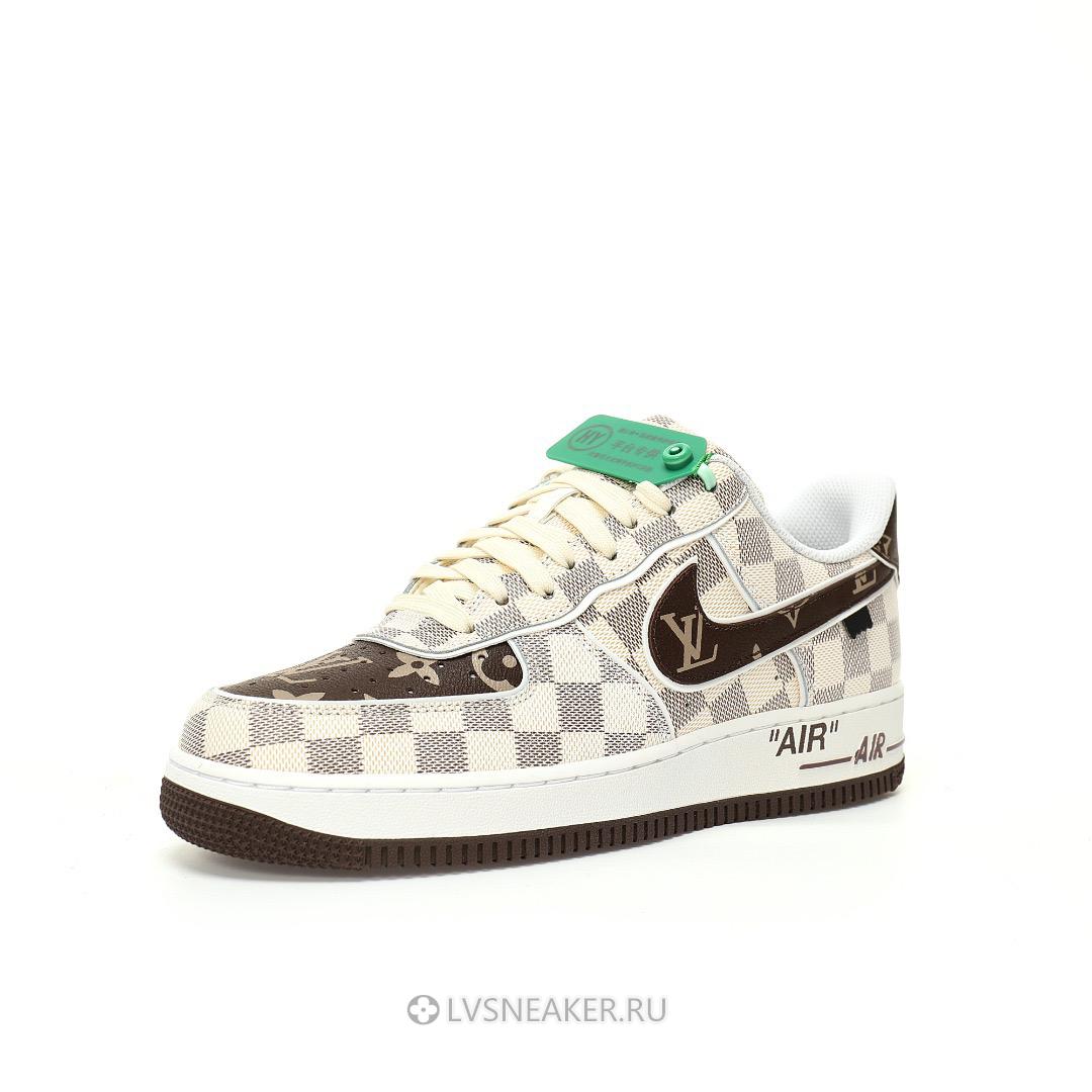Louis Vuitton LV x Nike Air Force 1 Low "Monogram Brown White Plaid" 1A9V-BN35 Sneakers