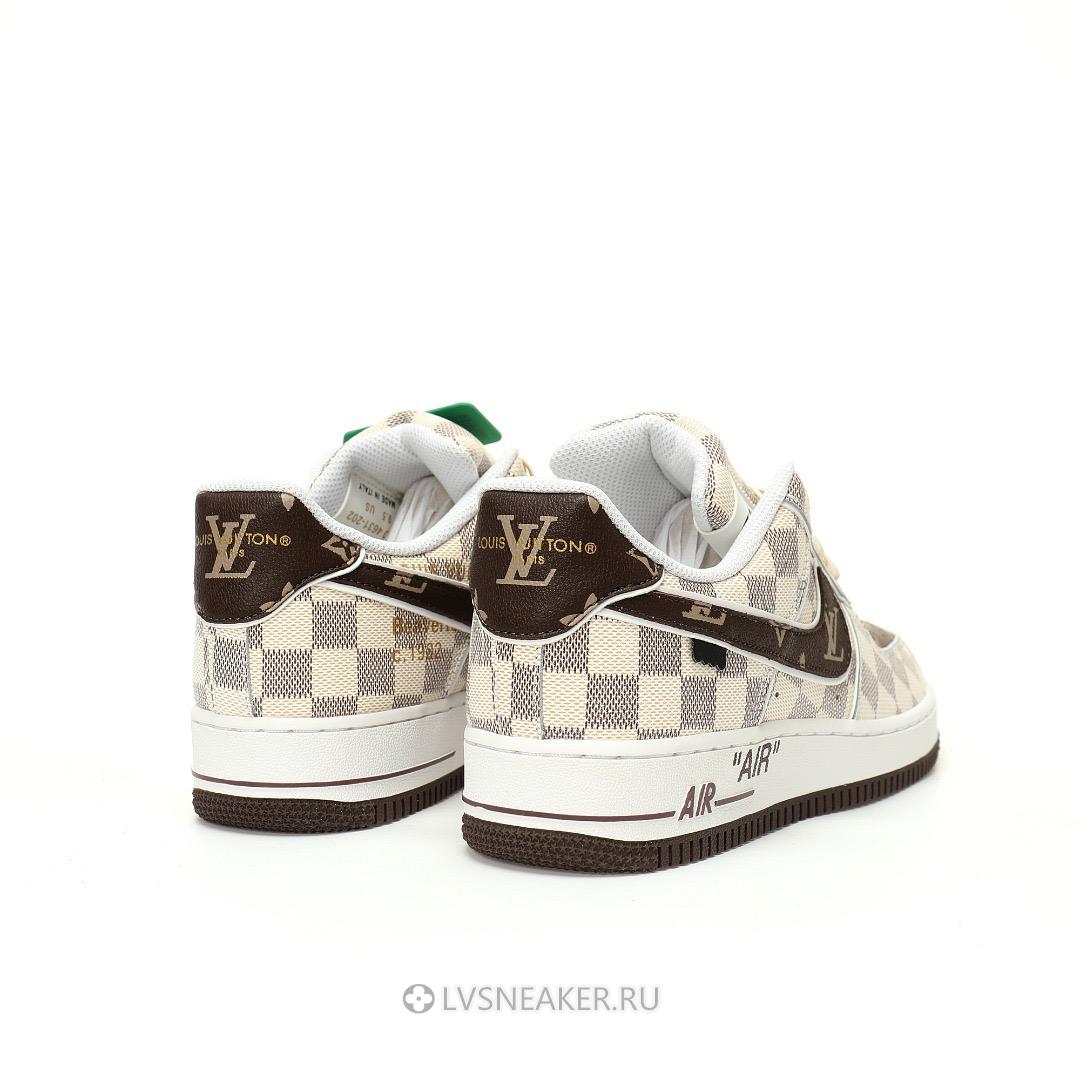 Louis Vuitton LV x Nike Air Force 1 Low "Monogram Brown White Plaid" 1A9V-BN35 Sneakers