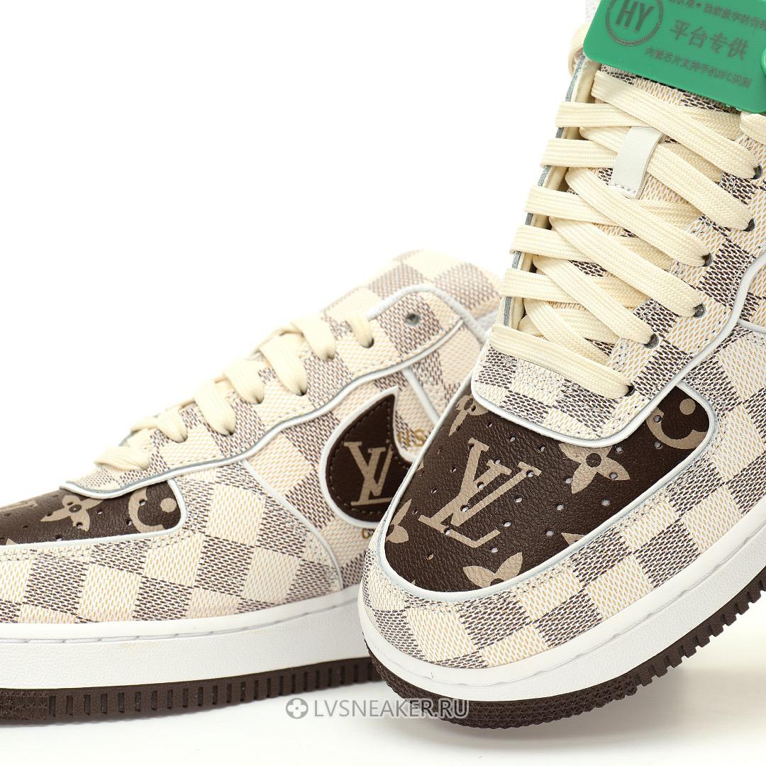 Louis Vuitton LV x Nike Air Force 1 Low "Monogram Brown White Plaid" 1A9V-BN35 Sneakers