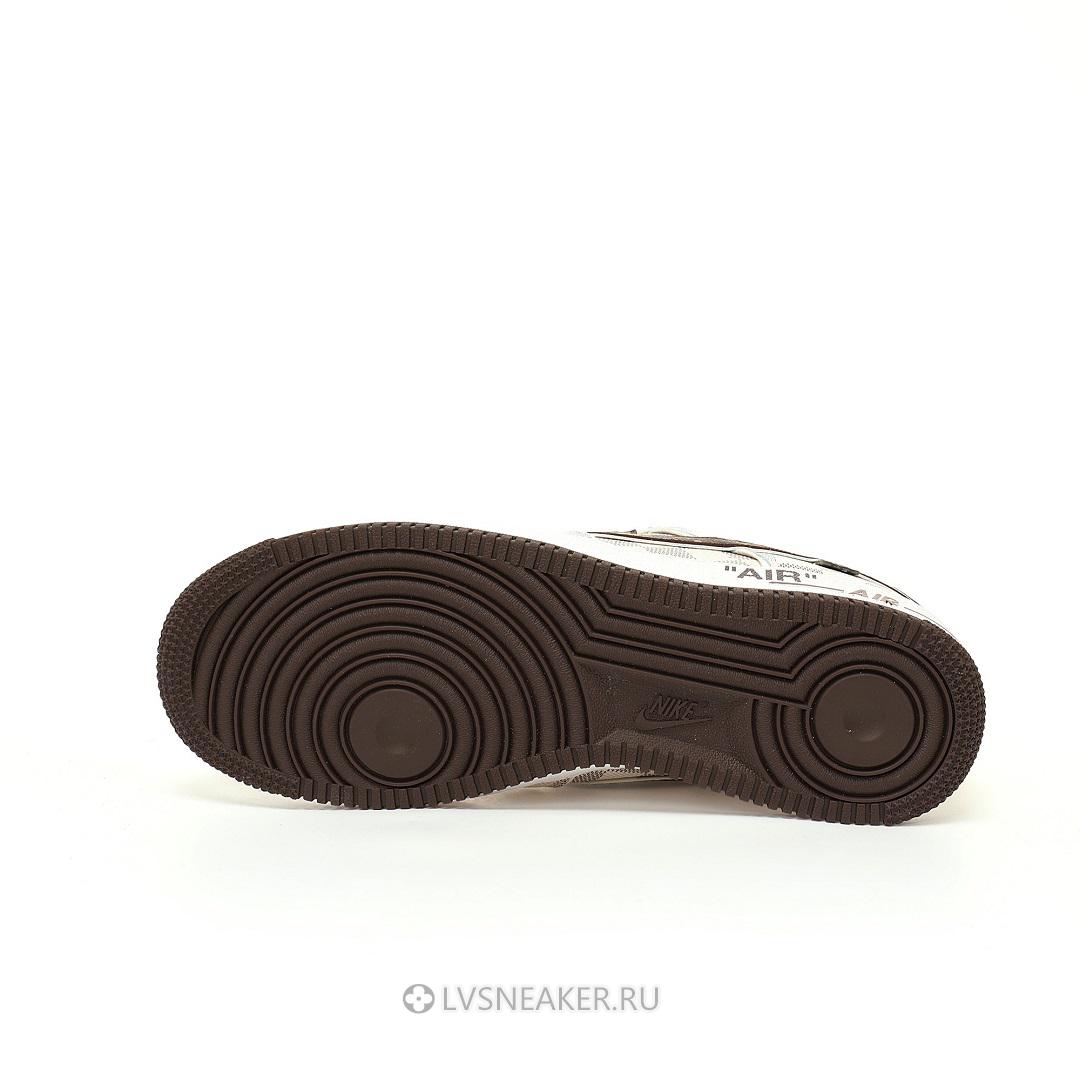 Louis Vuitton LV x Nike Air Force 1 Low "Monogram Brown White Plaid" 1A9V-BN35 Sneakers