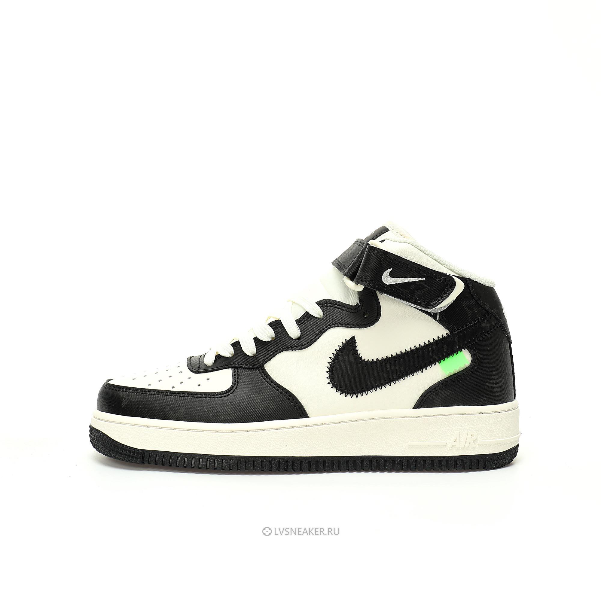 Louis Vuitton LV x Nike Air Force 1 Mid "Monogram Black White" 1A9V-BK36 Sneakers
