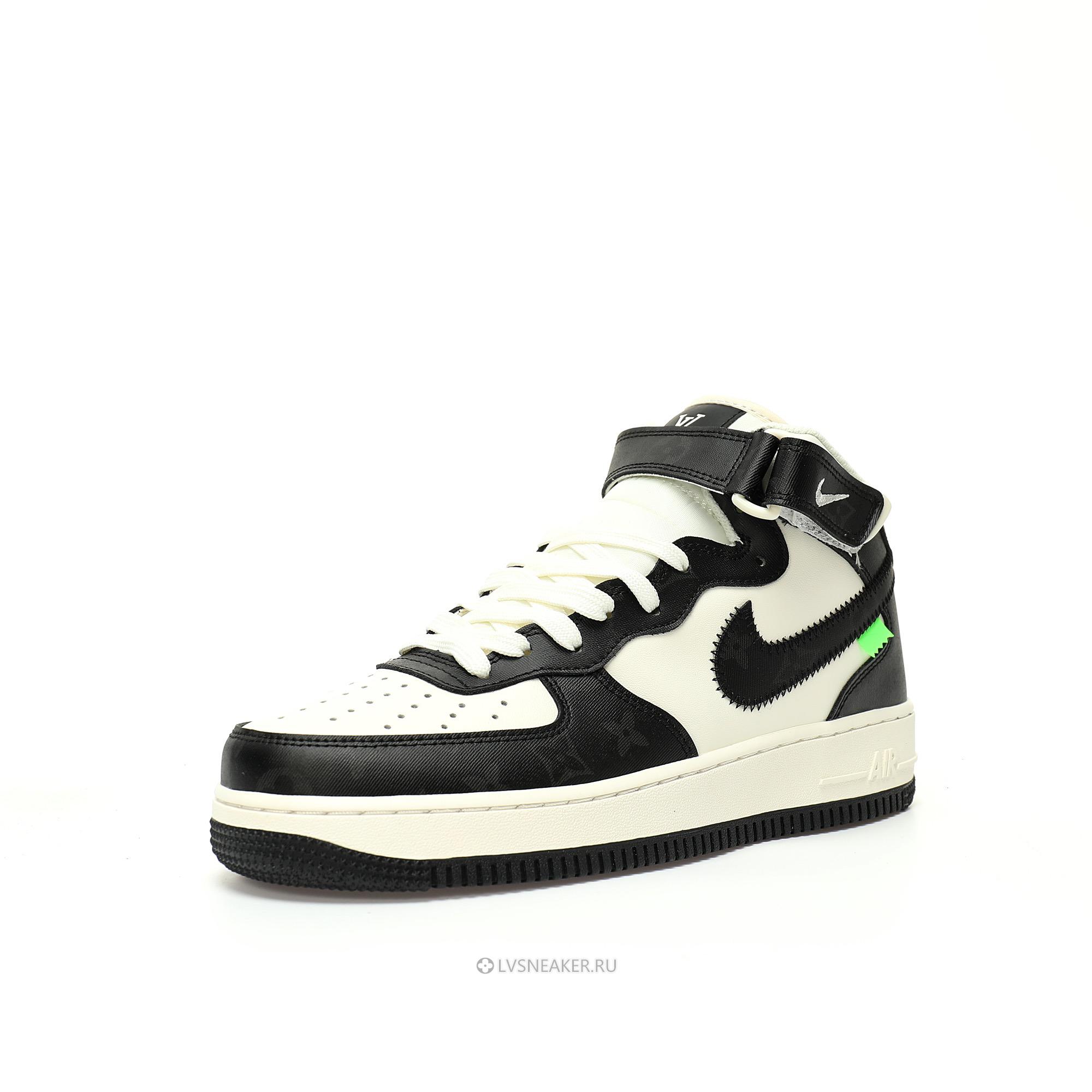 Louis Vuitton LV x Nike Air Force 1 Mid "Monogram Black White" 1A9V-BK36 Sneakers