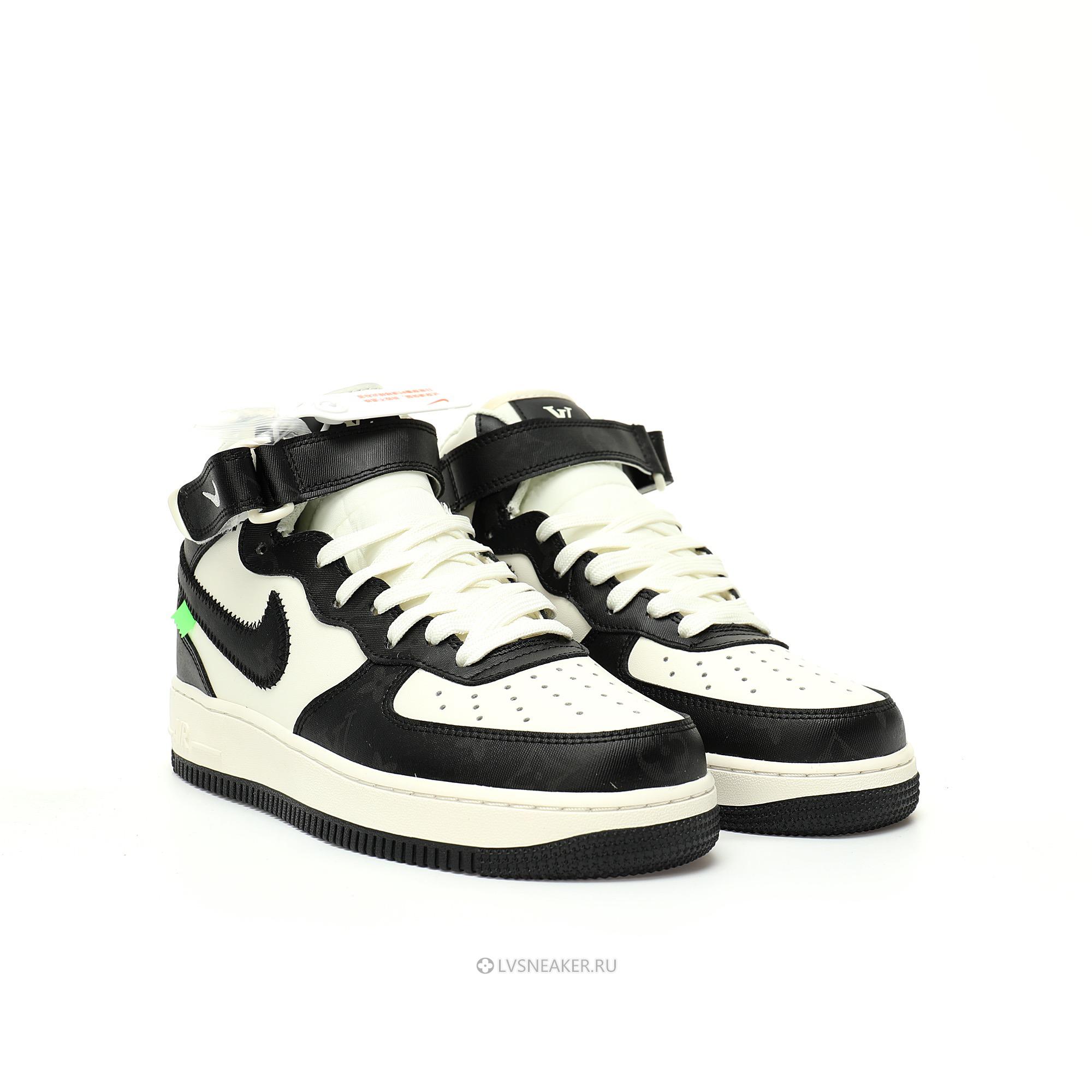 Louis Vuitton LV x Nike Air Force 1 Mid "Monogram Black White" 1A9V-BK36 Sneakers
