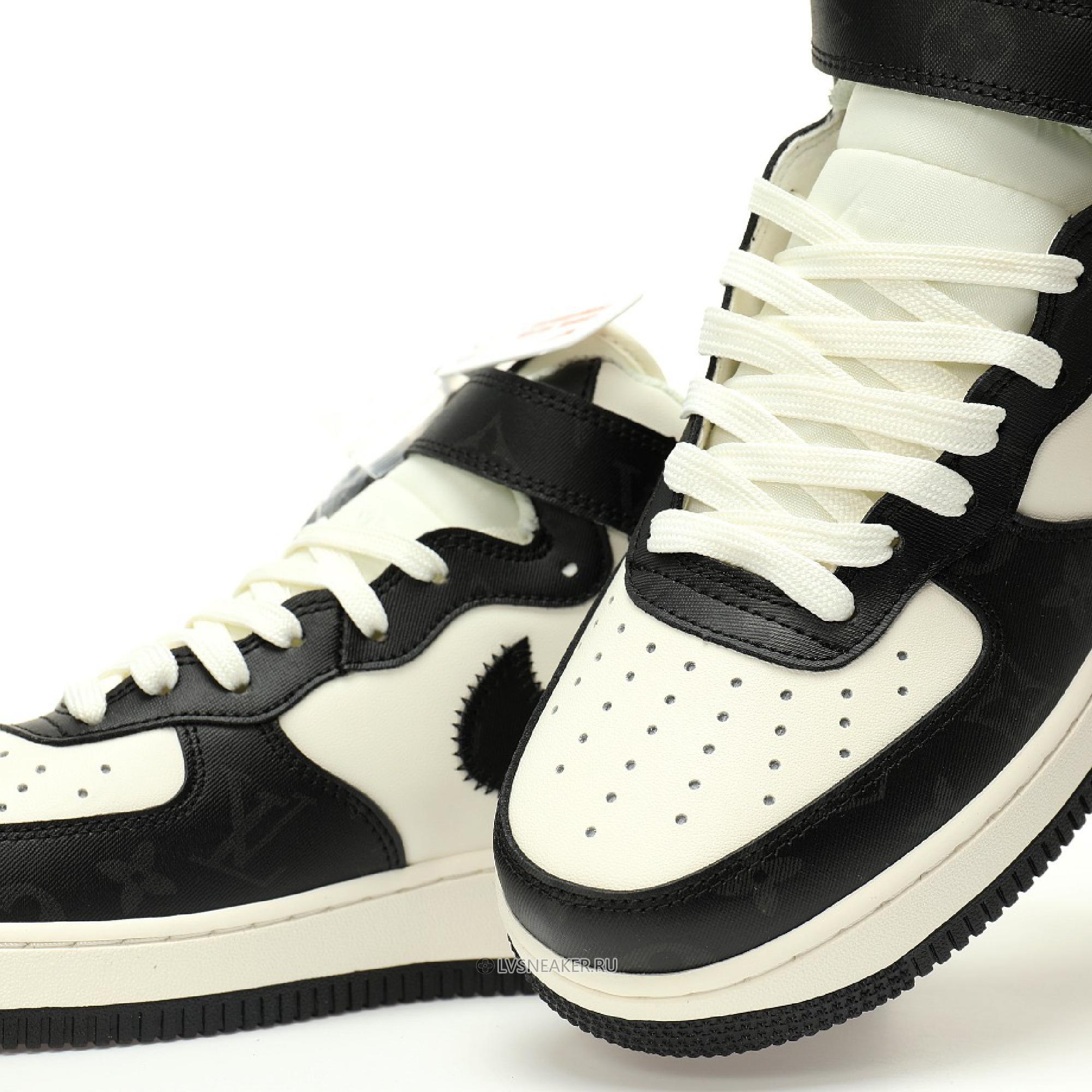 Louis Vuitton LV x Nike Air Force 1 Mid "Monogram Black White" 1A9V-BK36 Sneakers
