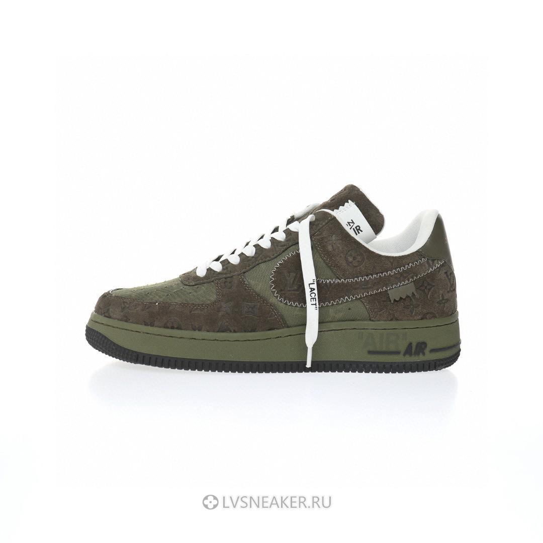 Louis Vuitton LV x Nike Air Force 1 Low "Dark Green Brown" 1A9V-GN37 Sneakers