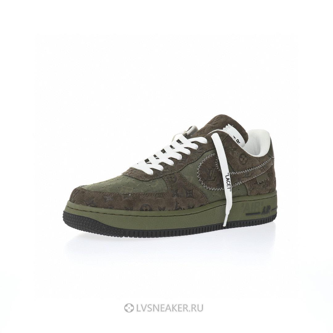 Louis Vuitton LV x Nike Air Force 1 Low "Dark Green Brown" 1A9V-GN37 Sneakers