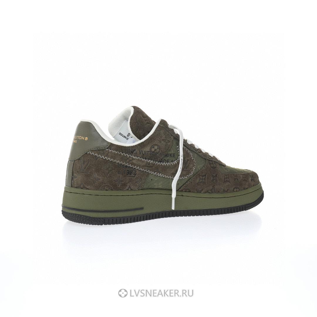 Louis Vuitton LV x Nike Air Force 1 Low "Dark Green Brown" 1A9V-GN37 Sneakers