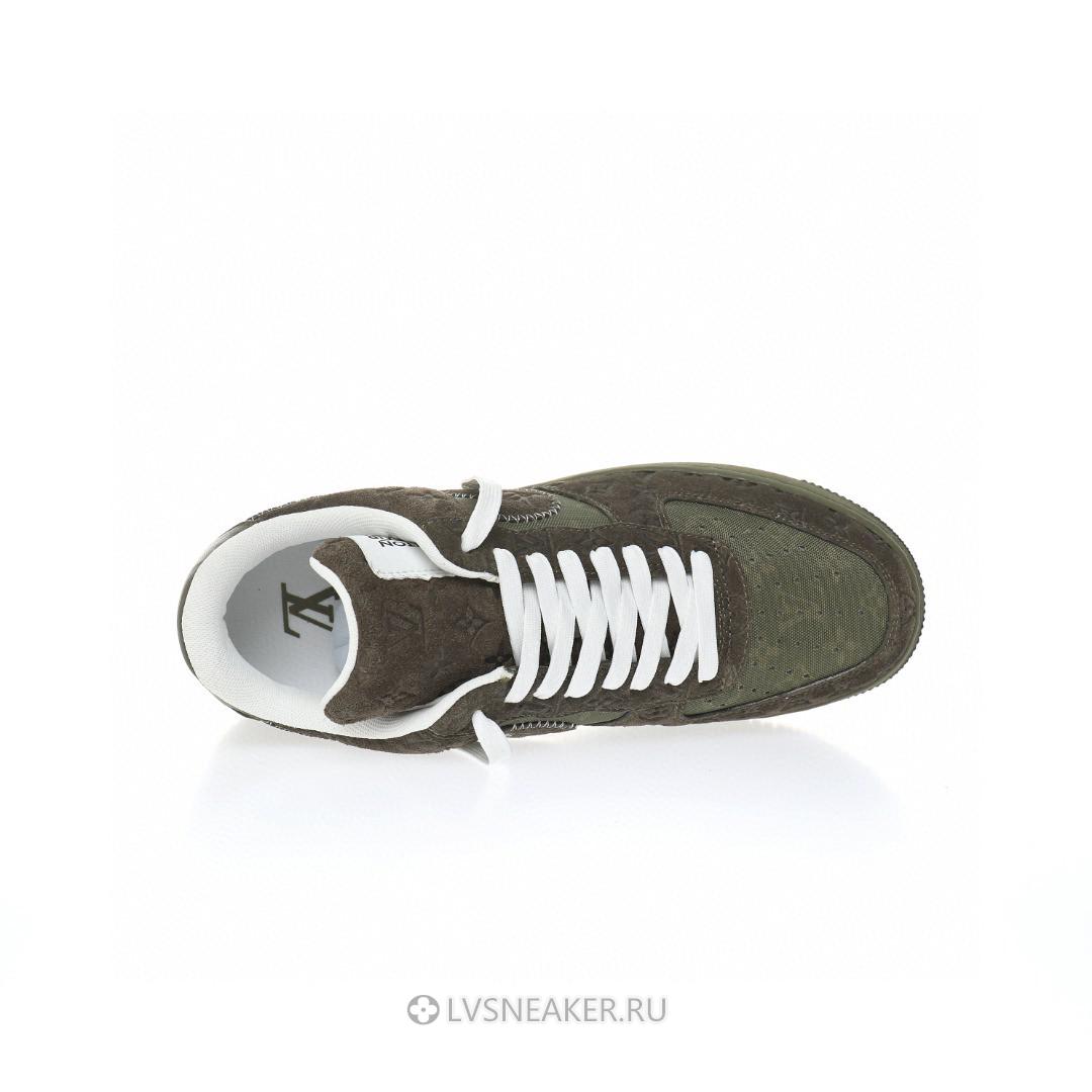 Louis Vuitton LV x Nike Air Force 1 Low "Dark Green Brown" 1A9V-GN37 Sneakers