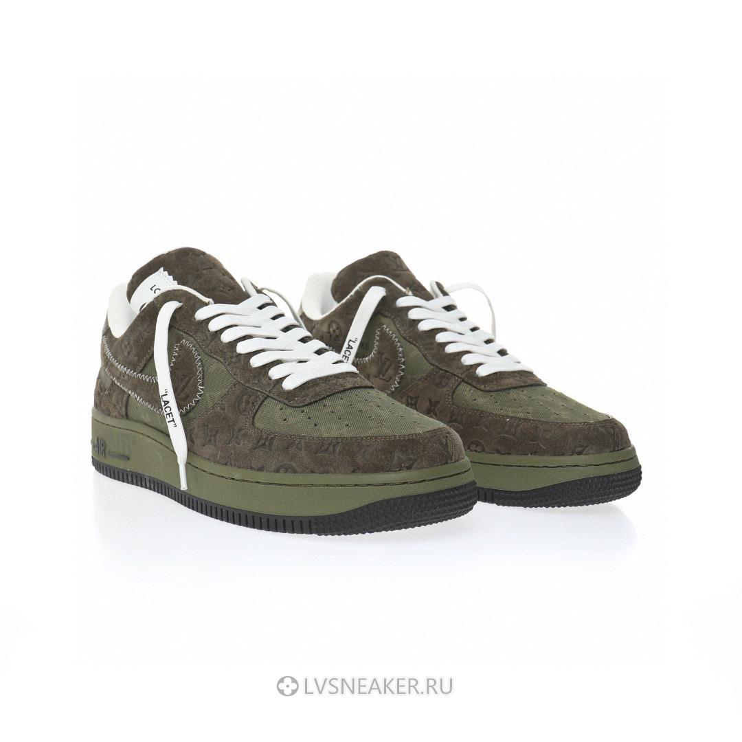 Louis Vuitton LV x Nike Air Force 1 Low "Dark Green Brown" 1A9V-GN37 Sneakers