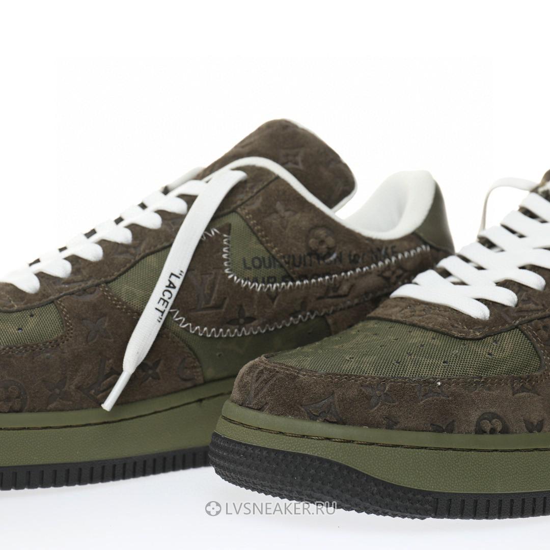 Louis Vuitton LV x Nike Air Force 1 Low "Dark Green Brown" 1A9V-GN37 Sneakers