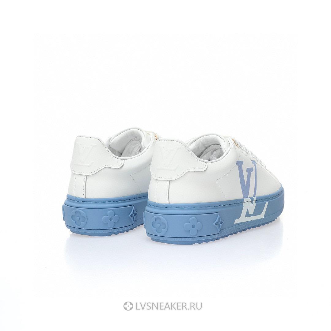 Louis Vuitton LV Time Out "White Blue" 1A8MZ7 Sneakers