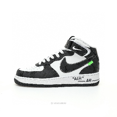 Louis Vuitton LV x Nike Air Force 1 Mid "White Black" 1A9V-BK39 Sneakers