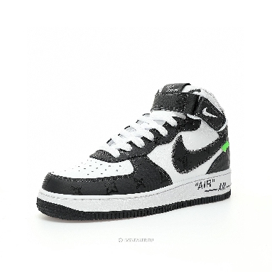 Louis Vuitton LV x Nike Air Force 1 Mid "White Black" 1A9V-BK39 Sneakers