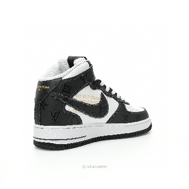 Louis Vuitton LV x Nike Air Force 1 Mid "White Black" 1A9V-BK39 Sneakers