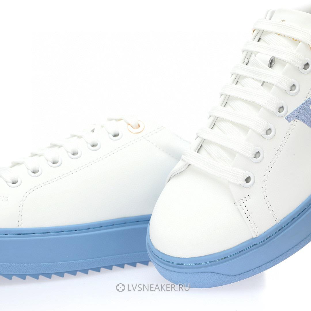 Louis Vuitton LV Time Out "White Blue" 1A8MZ7 Sneakers