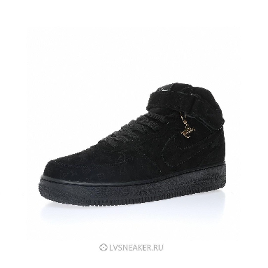 Louis Vuitton LV x Nike Air Force 1 Mid "Triple Black" 1A9V-BK40 Sneakers
