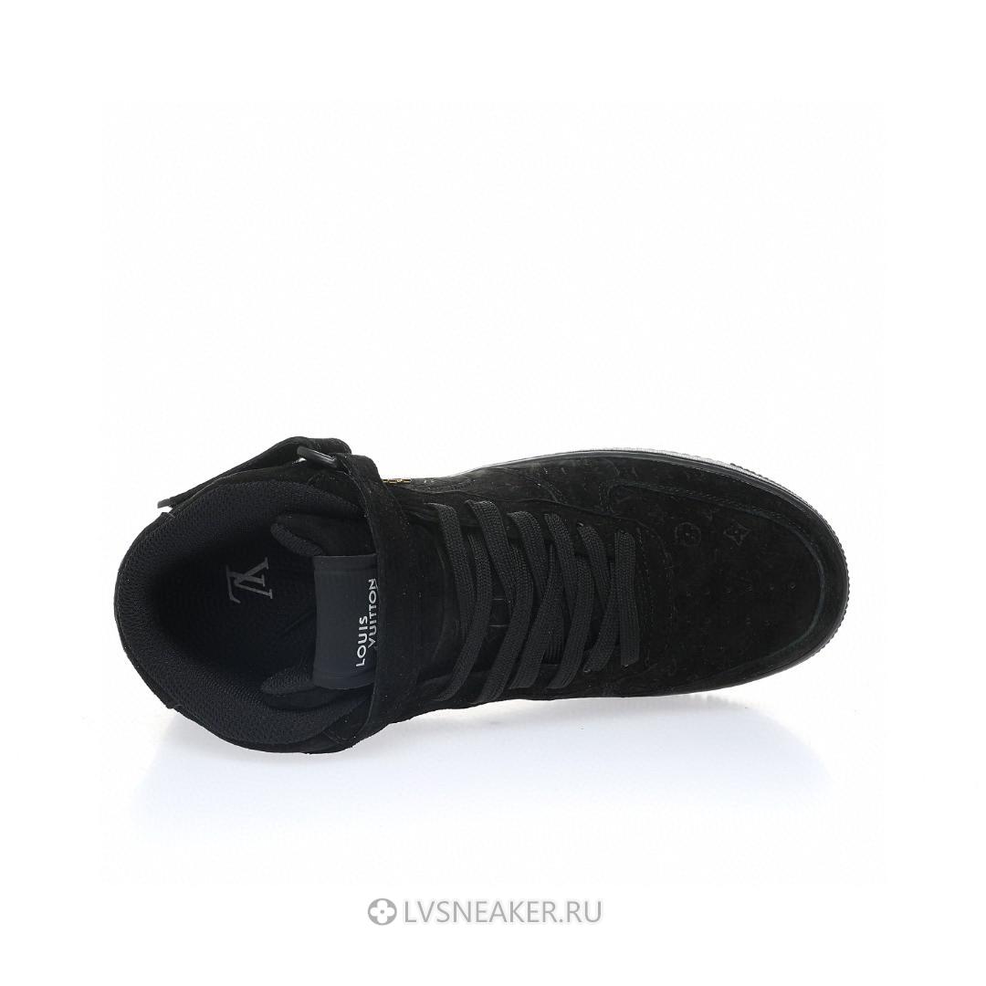 Louis Vuitton LV x Nike Air Force 1 Mid "Triple Black" 1A9V-BK40 Sneakers