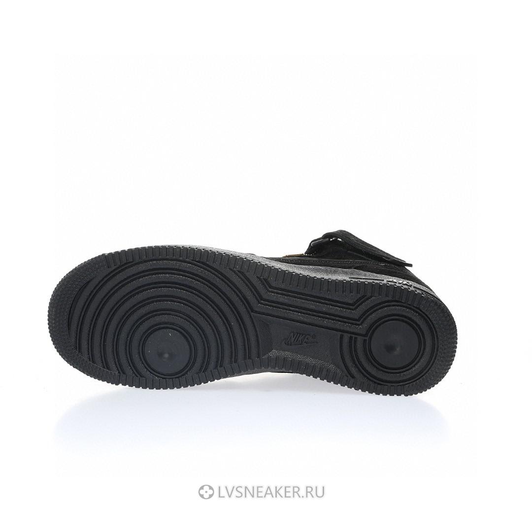 Louis Vuitton LV x Nike Air Force 1 Mid "Triple Black" 1A9V-BK40 Sneakers