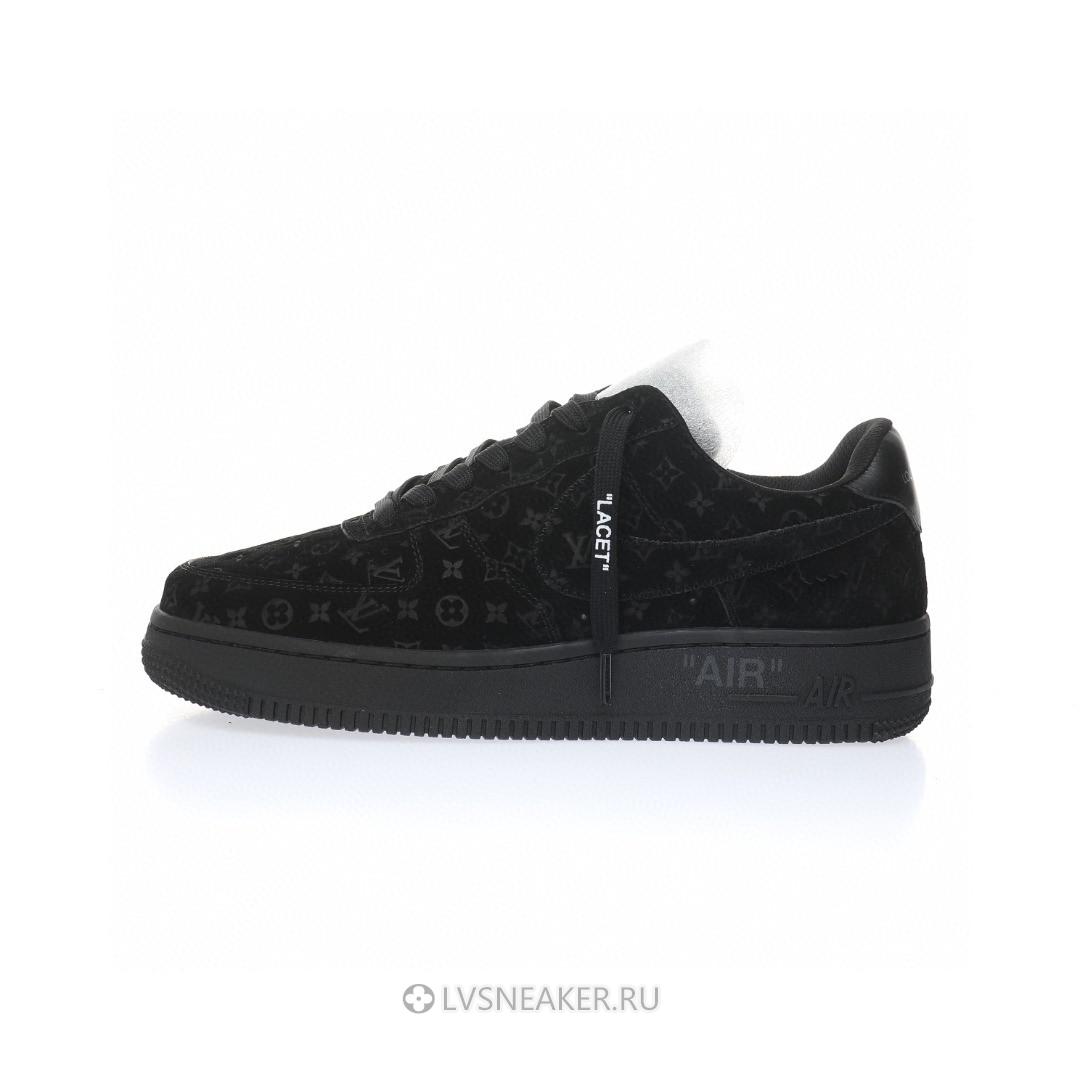 Louis Vuitton LV x Nike Air Force 1 Low "Triple Black" 1A9VD7 Sneakers