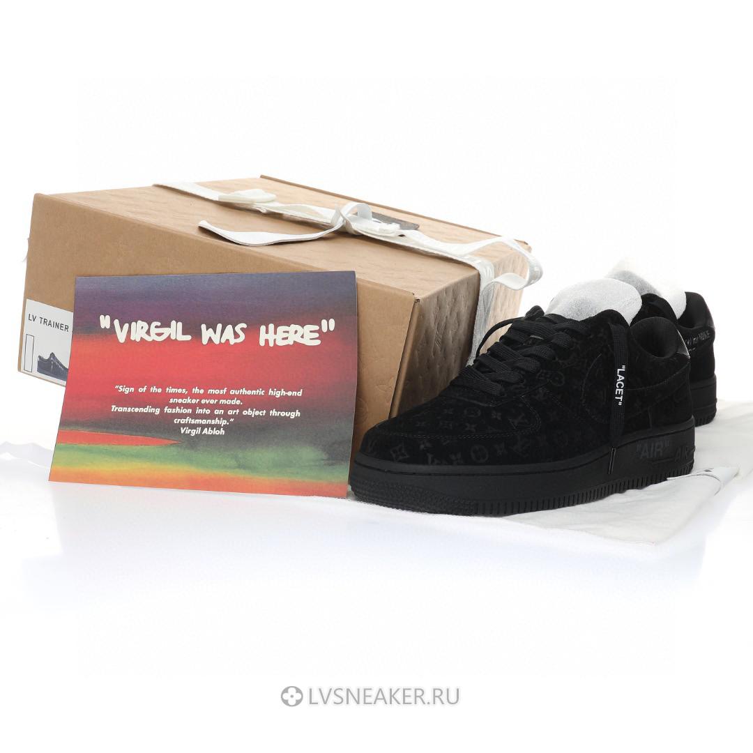 Louis Vuitton LV x Nike Air Force 1 Low "Triple Black" 1A9VD7 Sneakers