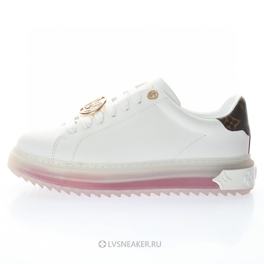 Louis Vuitton LV Time Out "White Pink Gold" 1A8NFR Sneakers